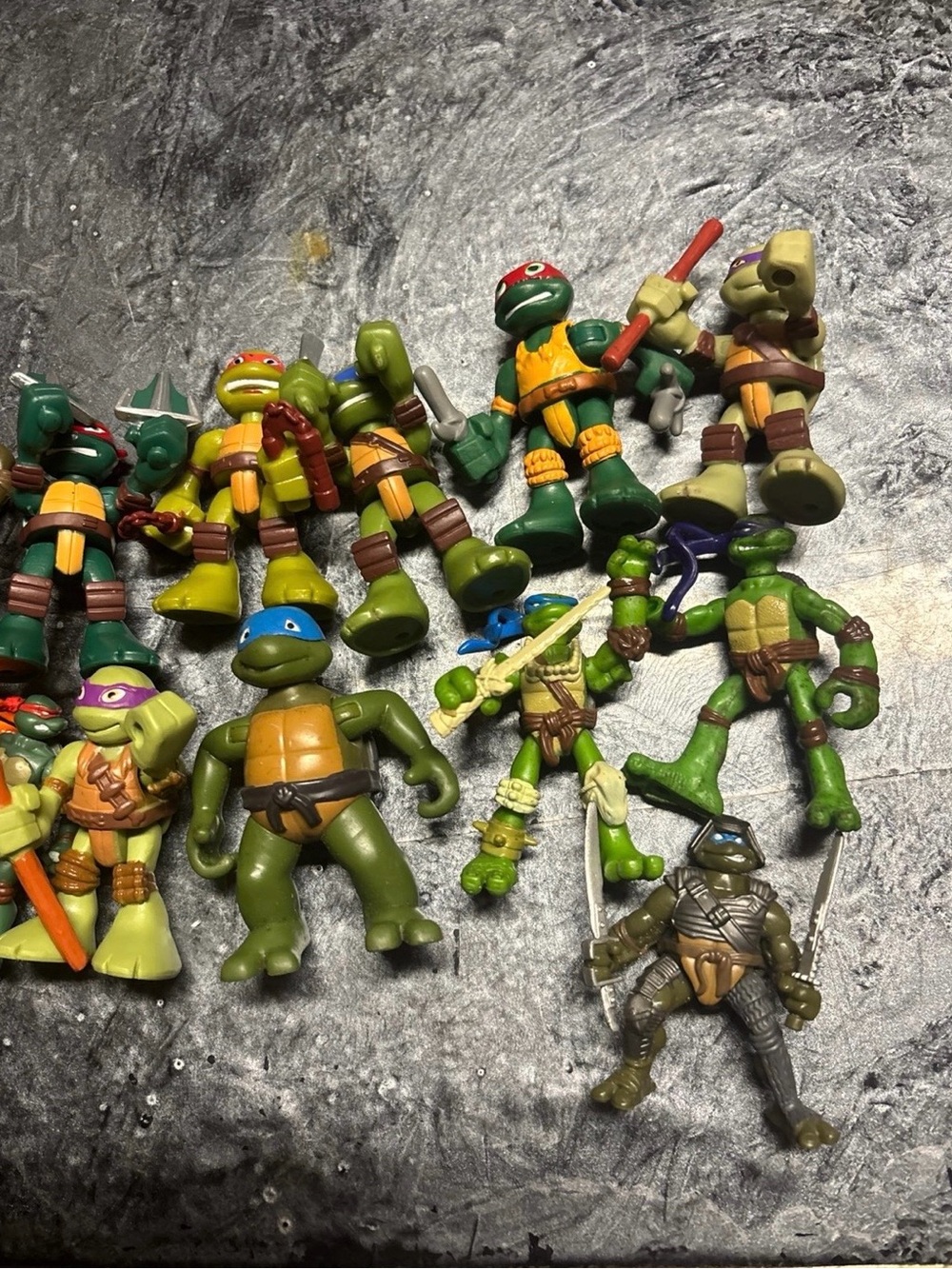 Playmates Teenage Mutant Ninja Turtles Mini Size Figures Lot Half Shell Heroes - Picture 4 of 5